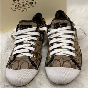 Coach zorra cheetah sneakers size 8.5 B